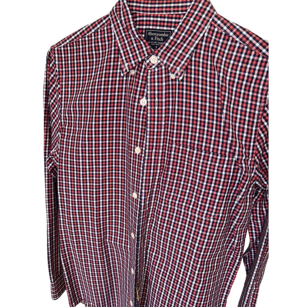 Abercrombie & Fitch SHIRT LONG SLEEVE COTTON‎ Check Pattern size S